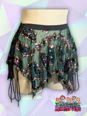 Emerald Nightfall Pixie Skirt - Ready To Ship