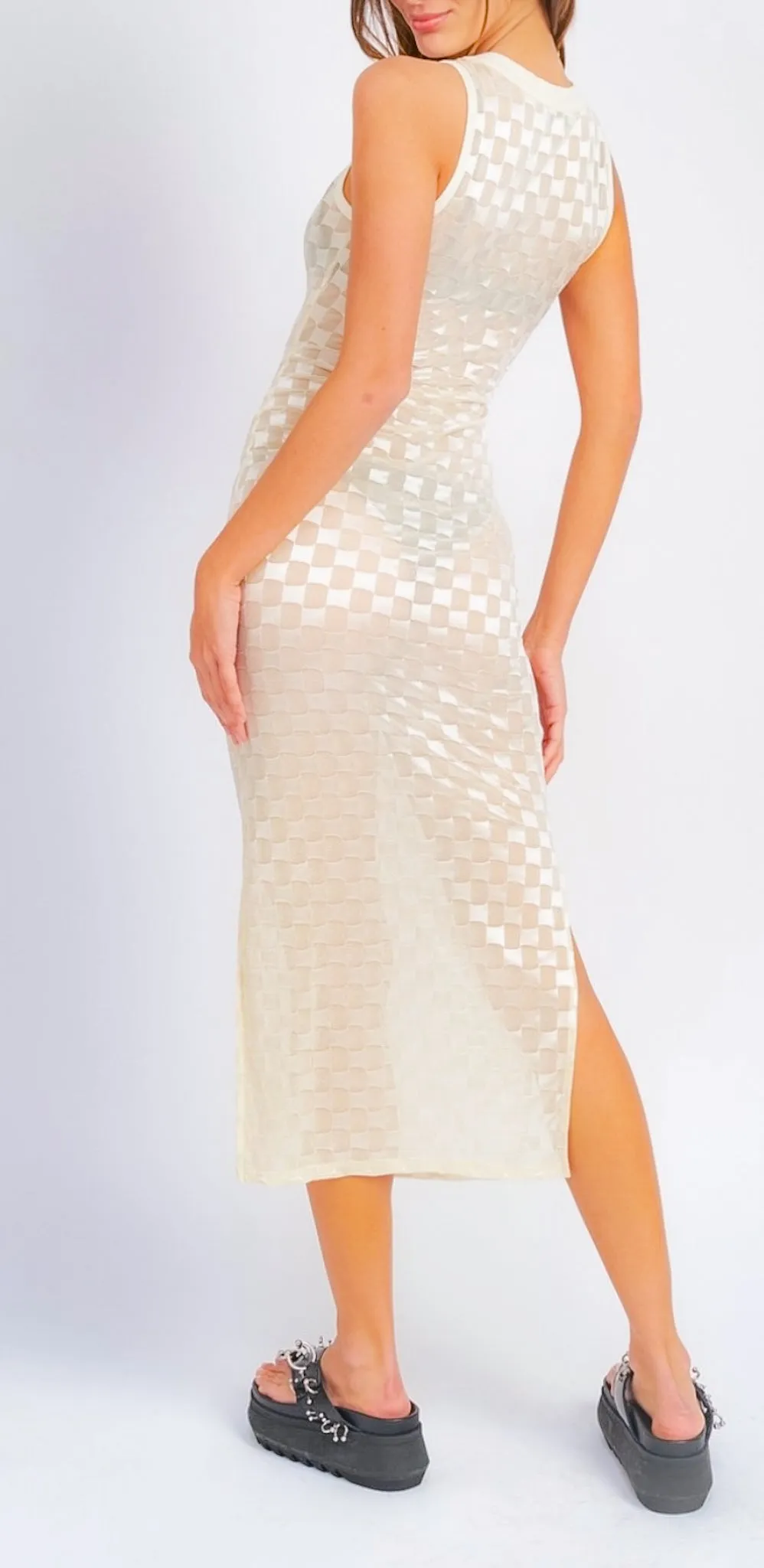 Emory Ivory Tank Midi Dress