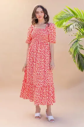 Enchanting Printed Maxi Dress