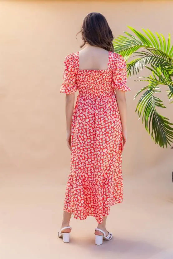 Enchanting Printed Maxi Dress