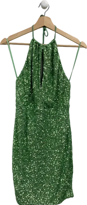 Fashion Nova Sage Katie Sequin Maxi Dress L