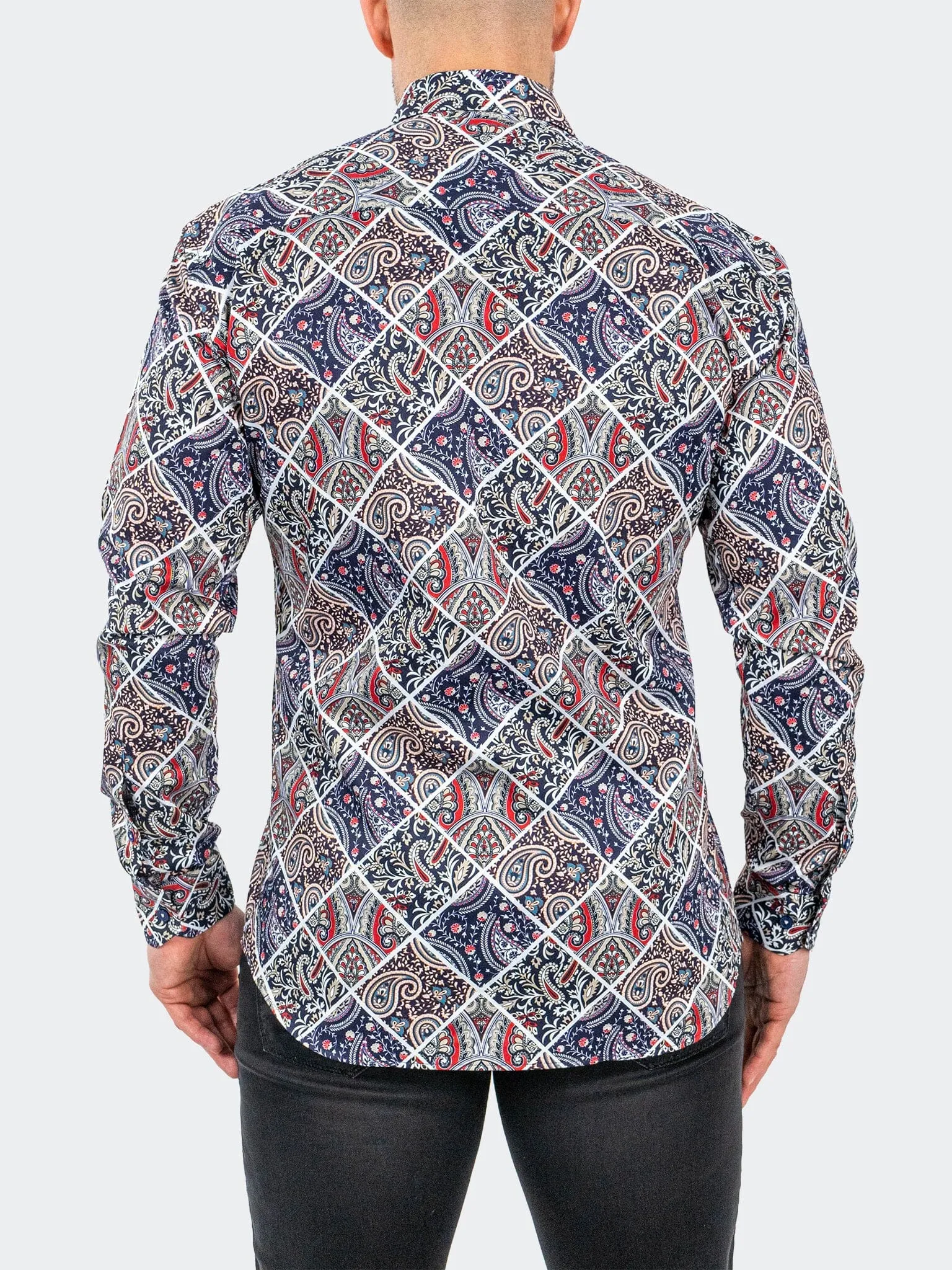 Fibonacci PaisleyTiles White