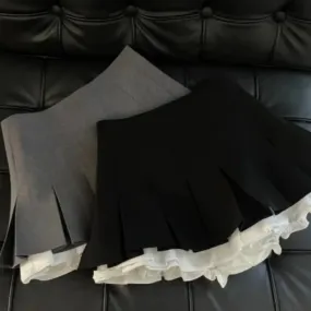 FIONA Pleated Layered Mini Skirt