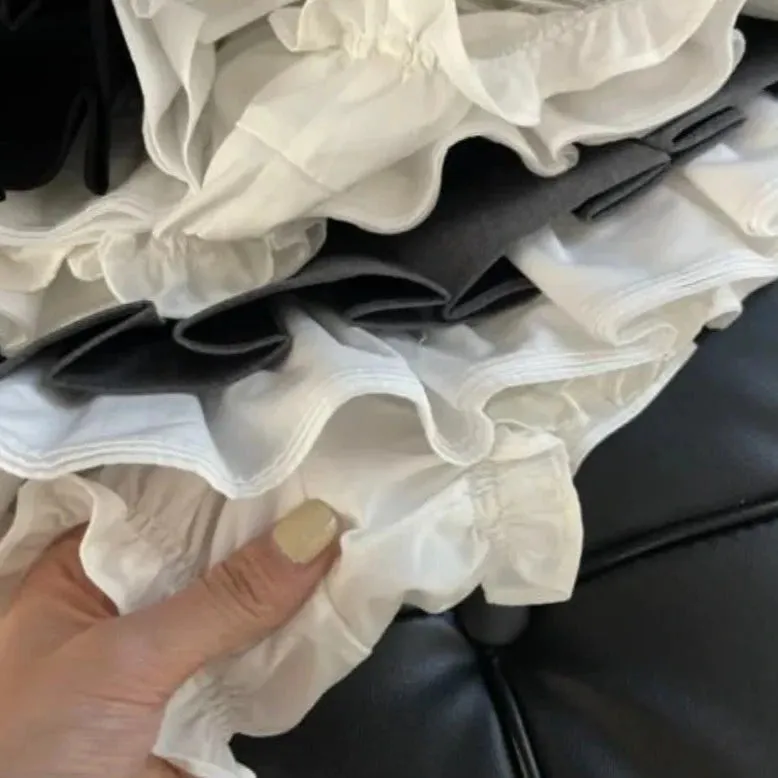 FIONA Pleated Layered Mini Skirt
