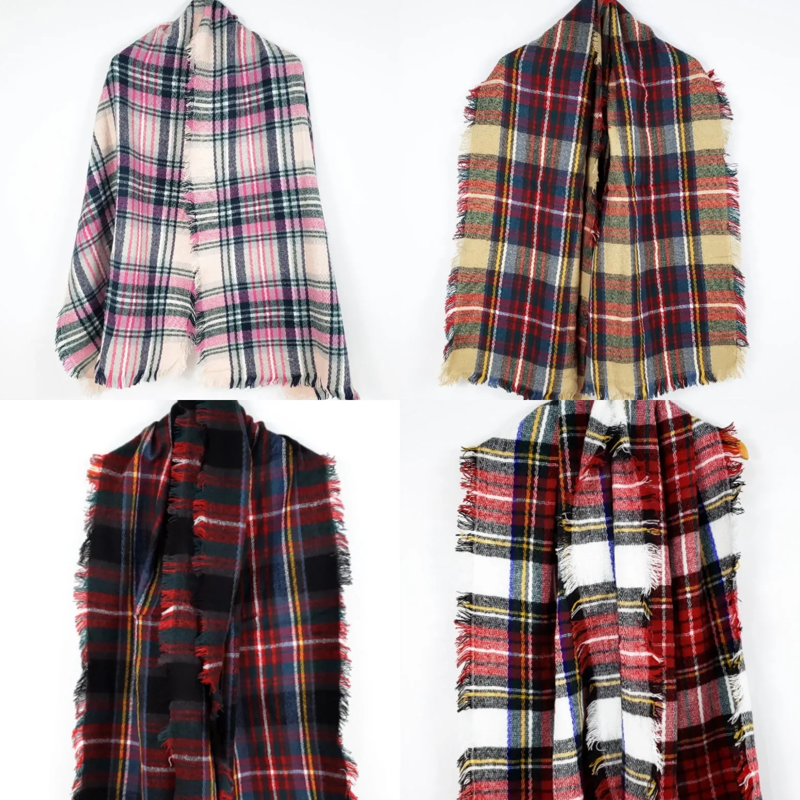 Fireside Plaid Scarf (Black)
