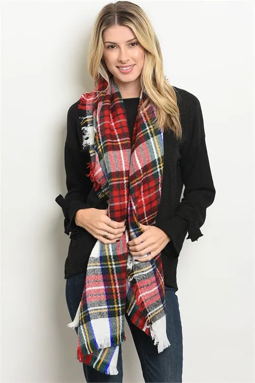 Fireside Plaid Scarf (Black)