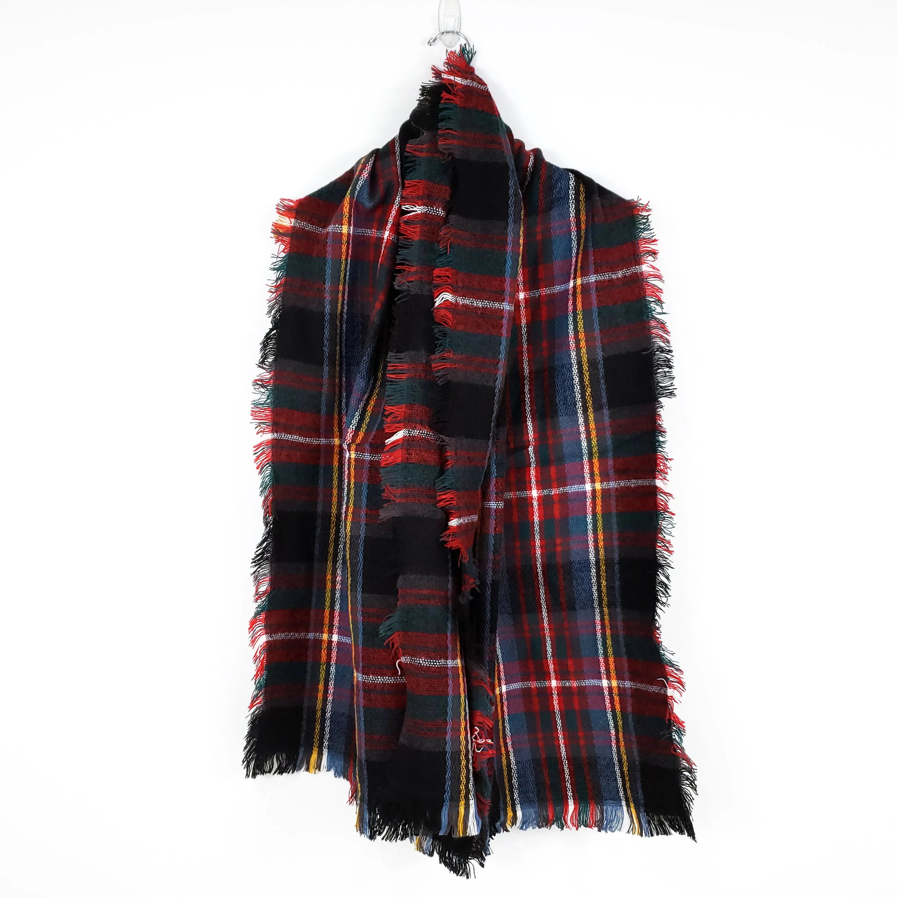 Fireside Plaid Scarf (Black)