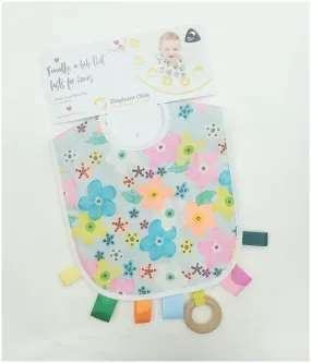 Fluro Floral (teething bib)