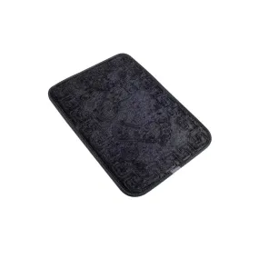 Footprint - Black  Bath Mat