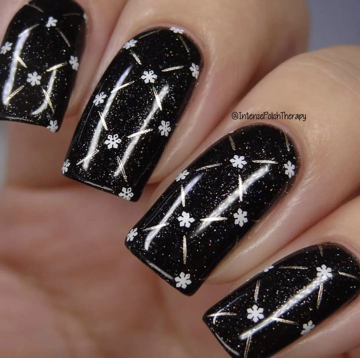 Fully Frozen (CjS-145) Steel Nail Layered Art Stamping Plate