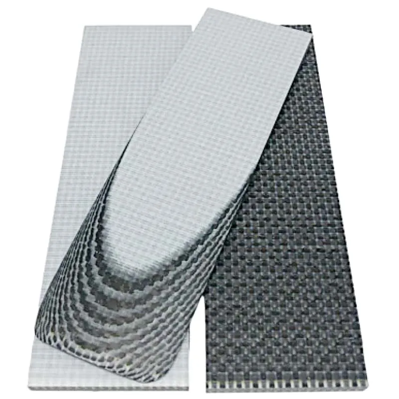 Fused Carbon Fiber   G10 Composite- WHITE- Scales