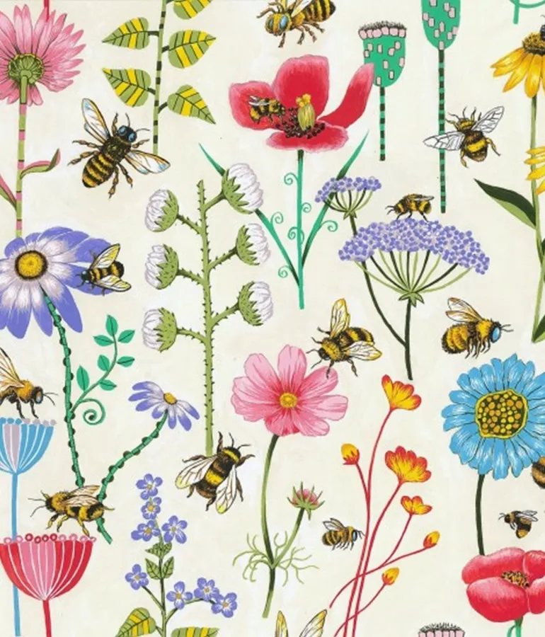 Garden Bees Bib