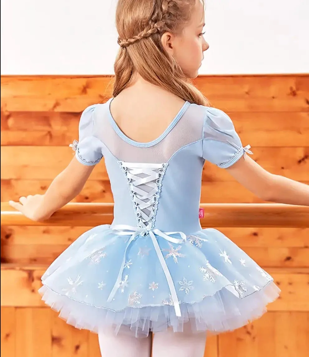 Girls Ballerina Dress  Snowflake Classical Dance Costume