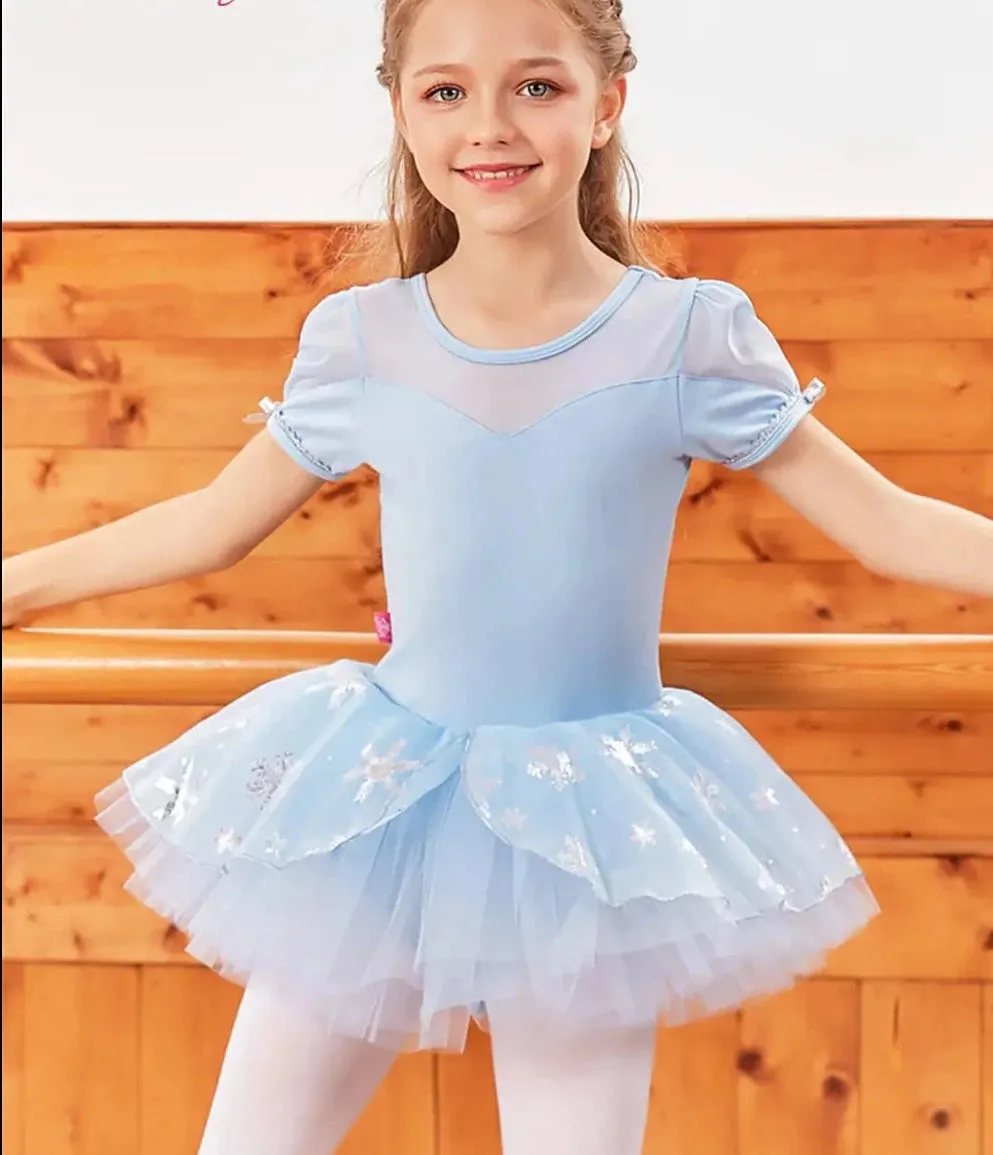Girls Ballerina Dress  Snowflake Classical Dance Costume
