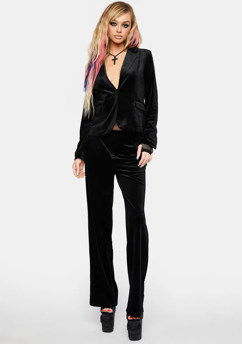 Give Me Luxury Velvet Blazer