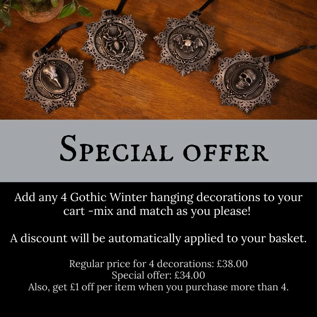 Gothic Winter Hanging Decorations (sold individually)