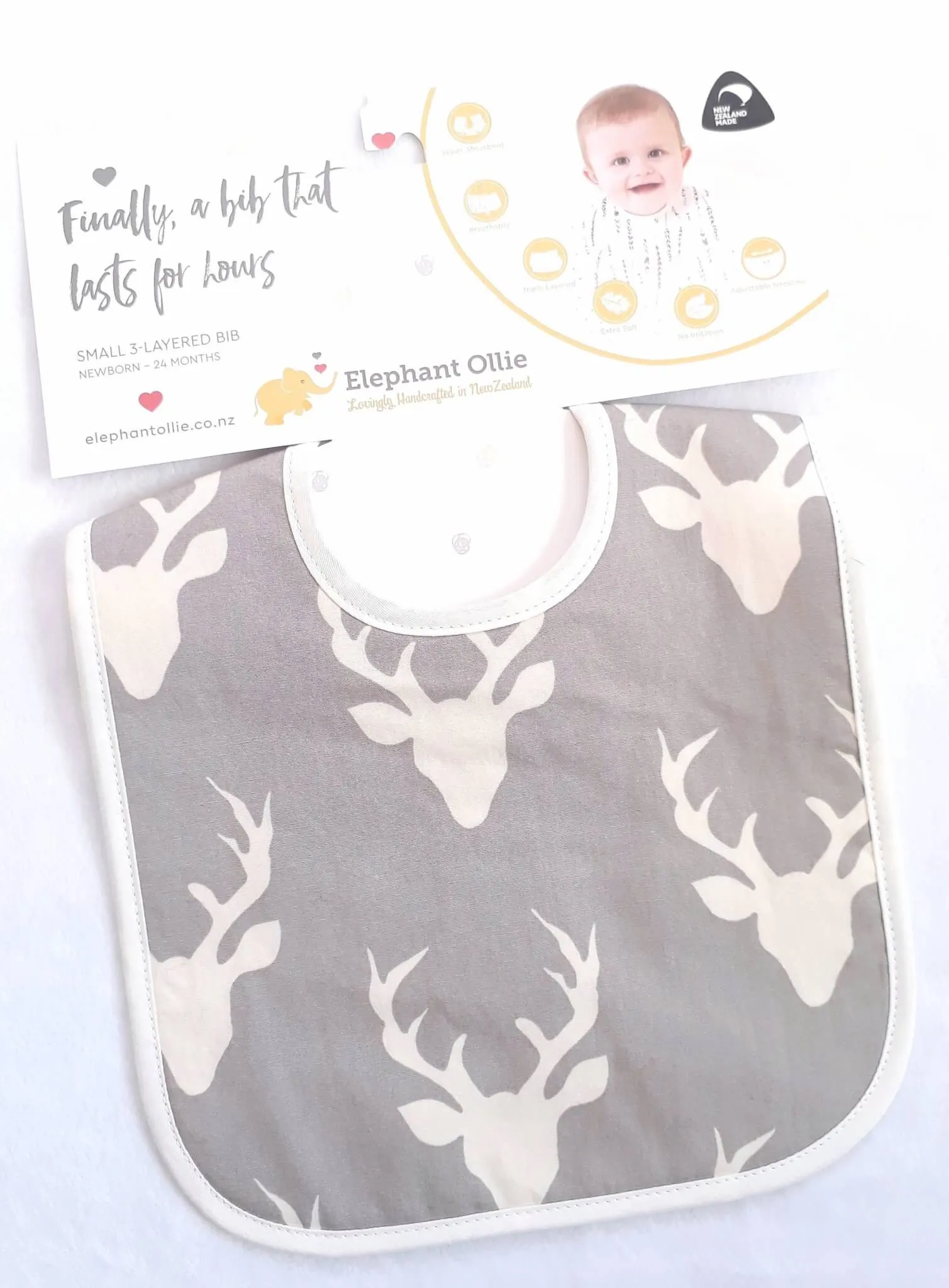Grey Stag Bib