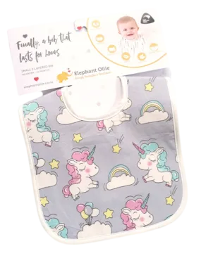 Grey Unicorns Bib