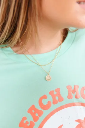Happy To Be Here Layered Pendant