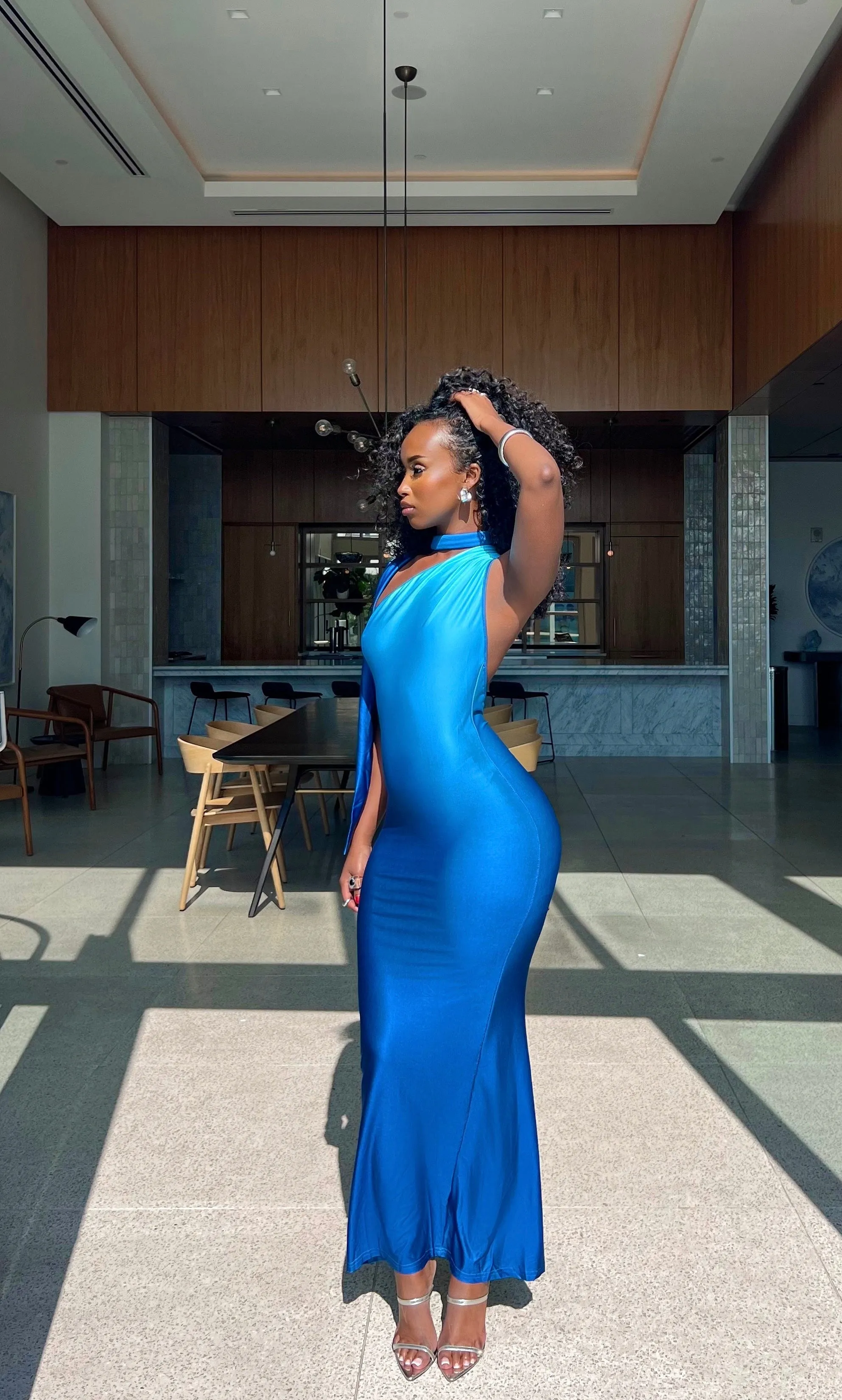 Helena Dress - Blue