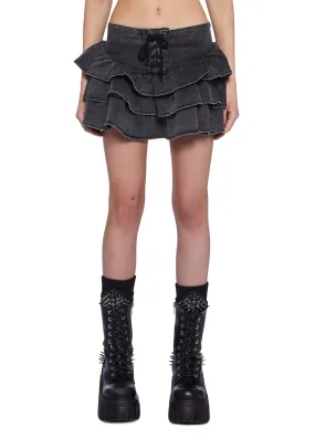 High Heels and Heartbeats Mini Skirt