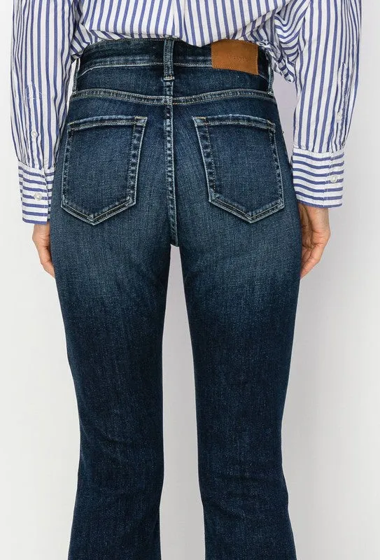 HIGH RISE WESTERN BOOTCUT JEANS