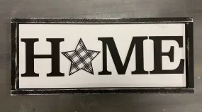 HOME Interchangeable, Framed 26" x 12"