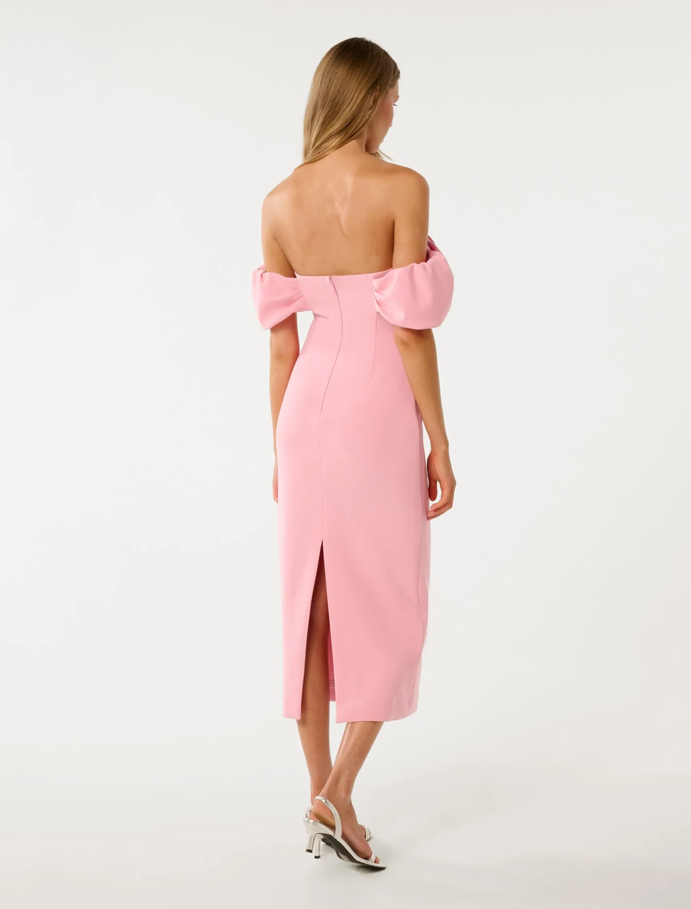 Jacinta Off Shoulder Bodycon Midi Dress