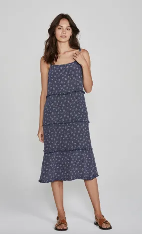 Jasmine Poolside Slip Midi Dress Navy