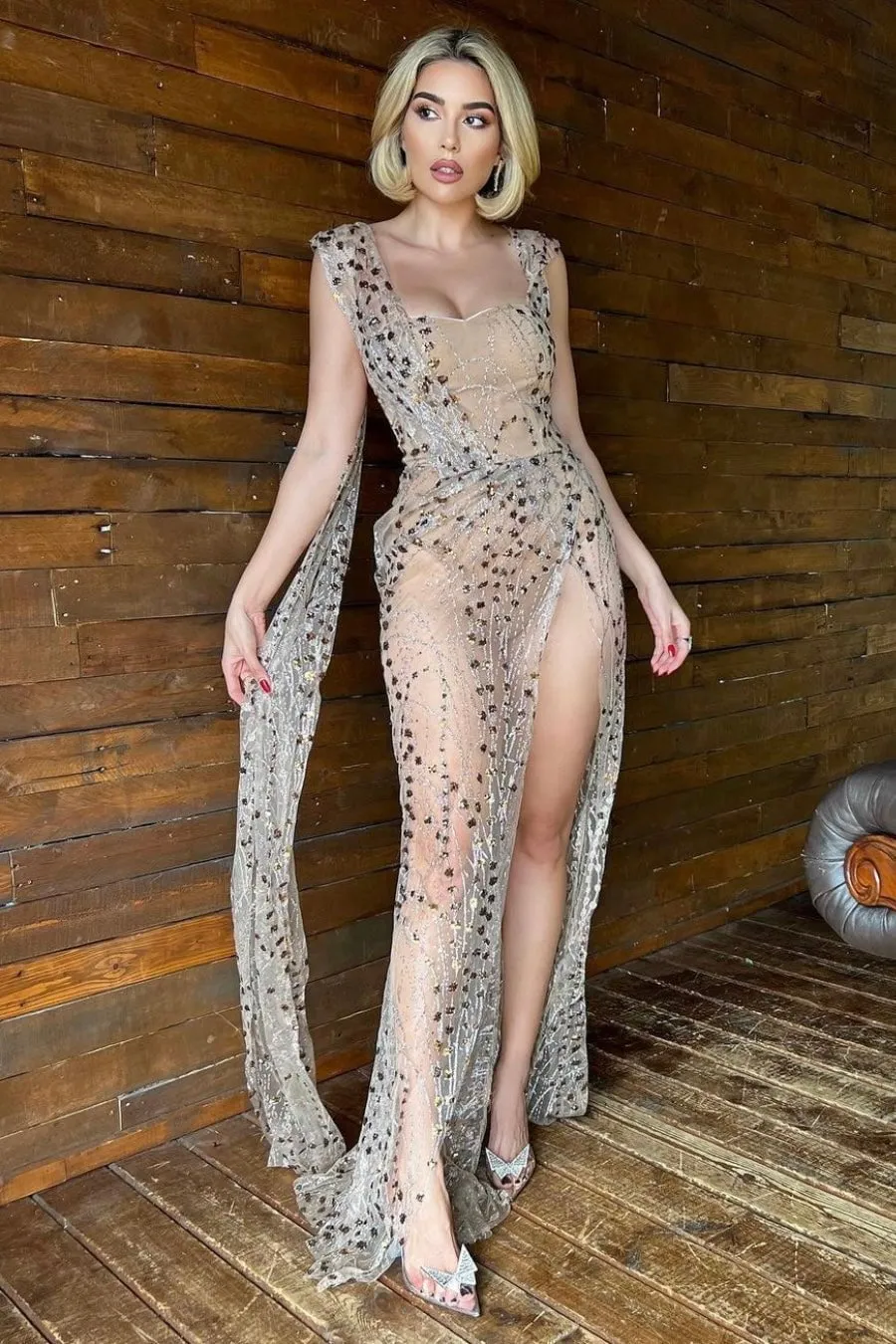 Jessica Bara Troye Stargazed Maxi Dress