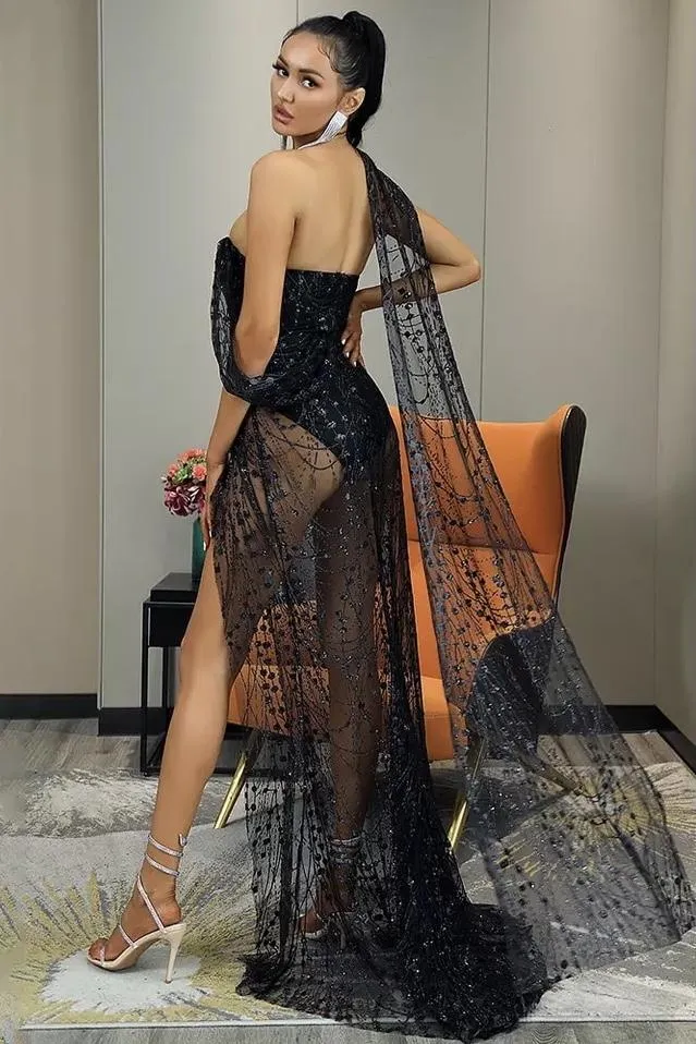 Jessica Bara Troye Stargazed Maxi Dress