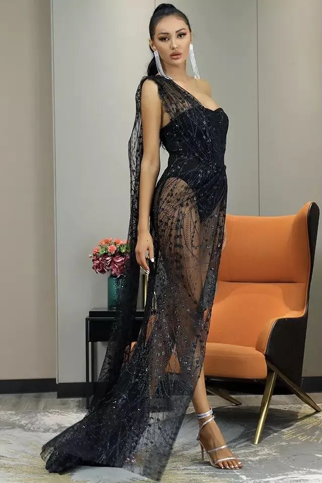 Jessica Bara Troye Stargazed Maxi Dress
