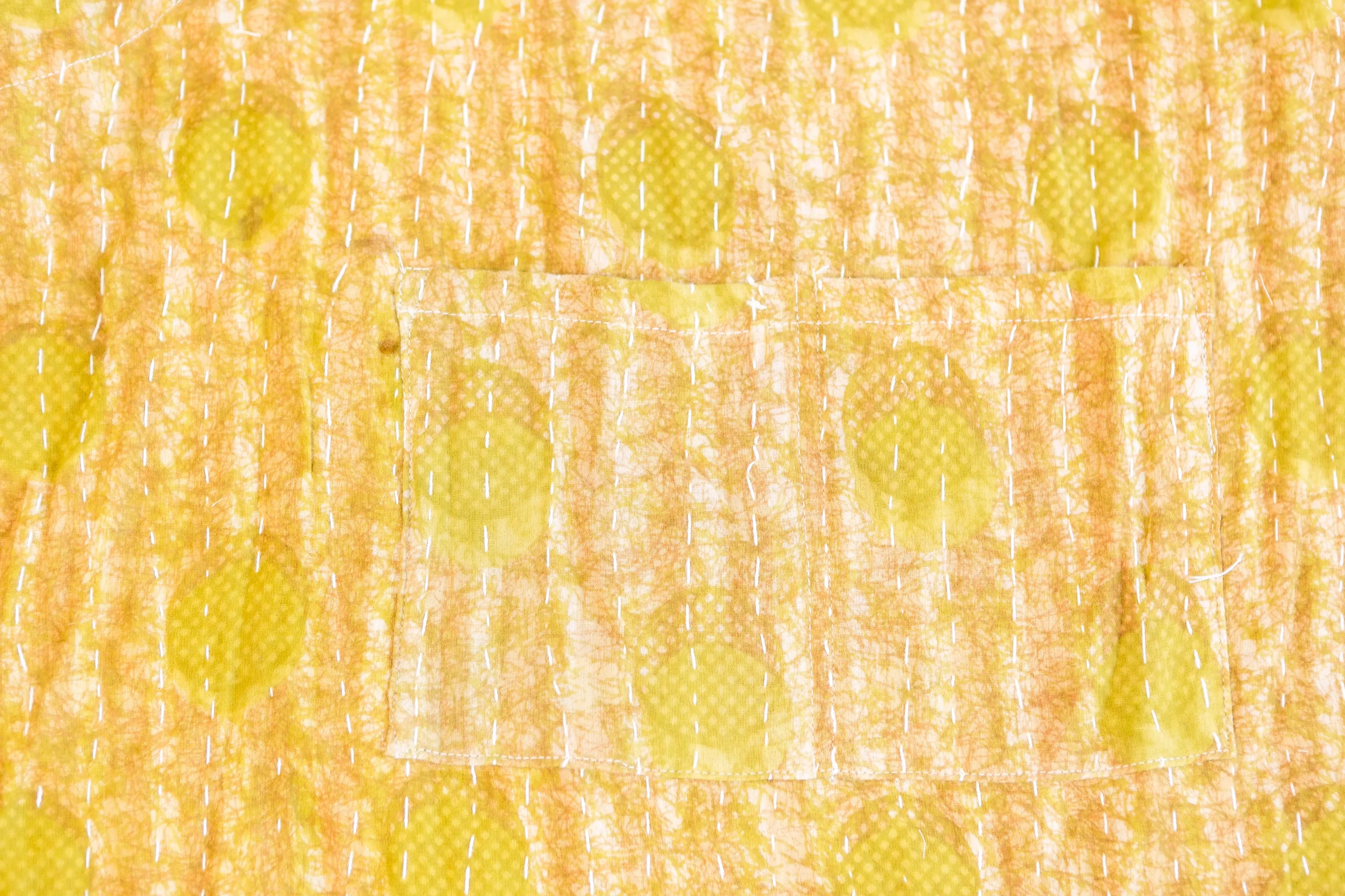 Kantha Sari Apron Solid Pattern