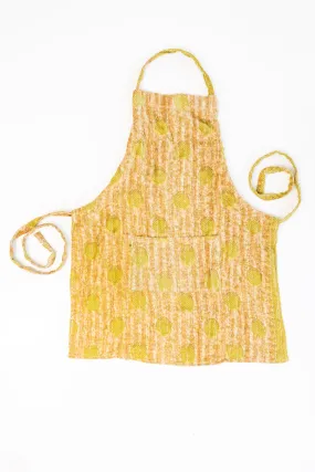 Kantha Sari Apron Solid Pattern