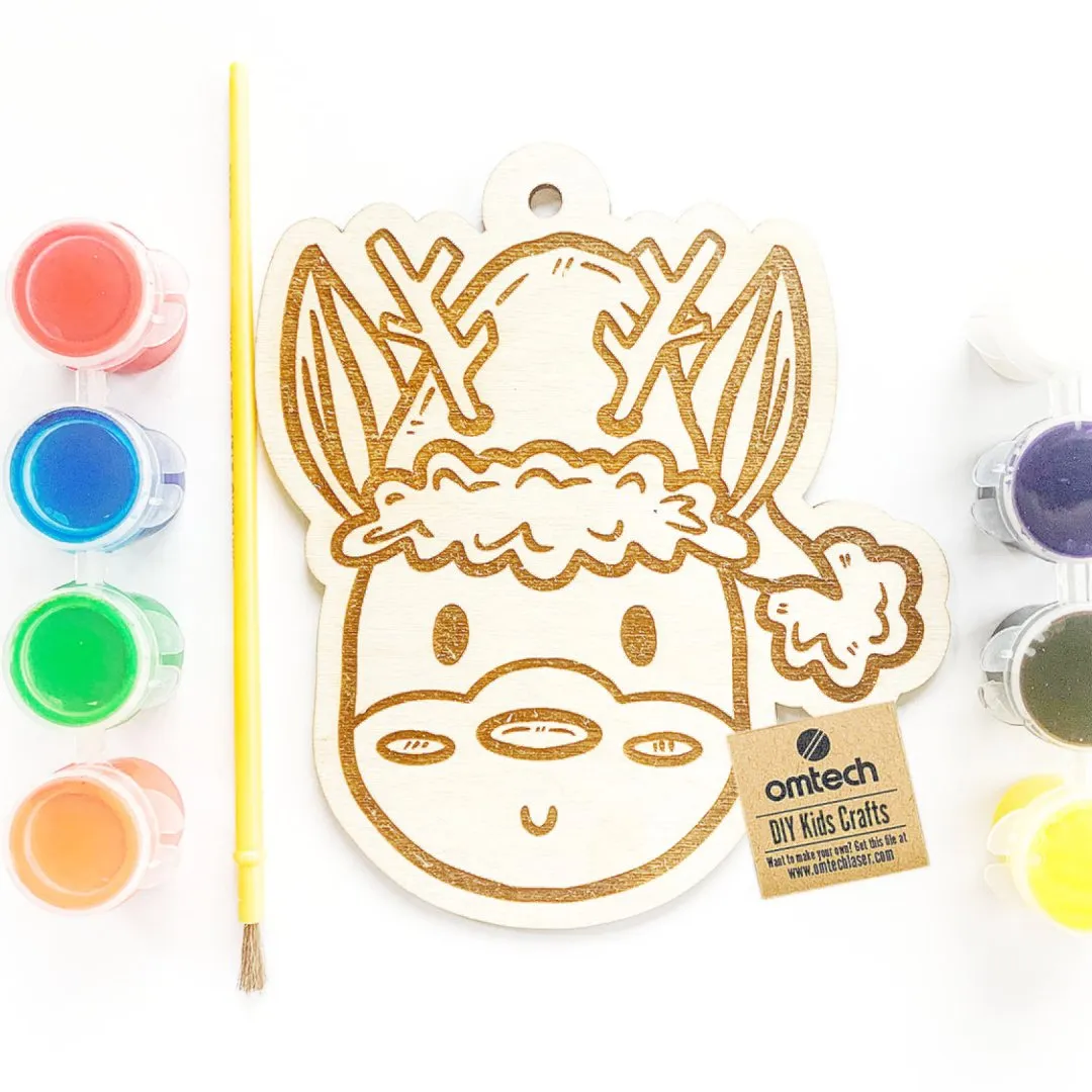 Kids Crafts Series: Reindeer Ornament - SVG File