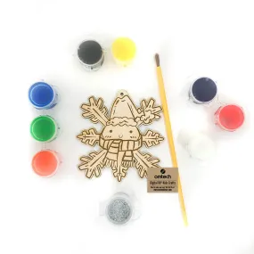 Kids Crafts Series: Winter Snowflake - SVG File for DIY Snowflake Santa