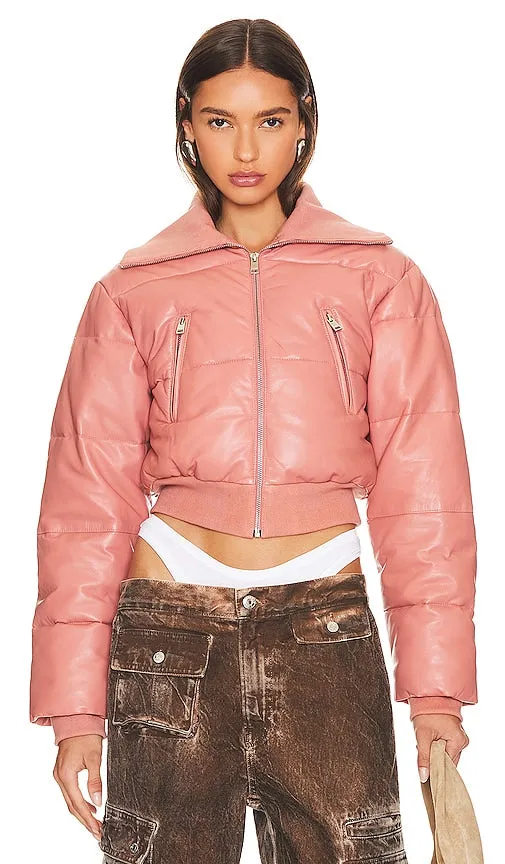 LAMARQUE Livia Cropped Jacket in Pink