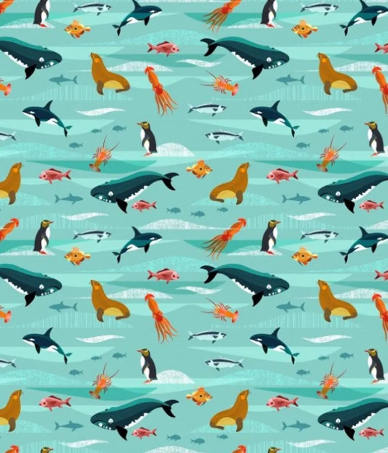 Land and Sea (bandana bib)