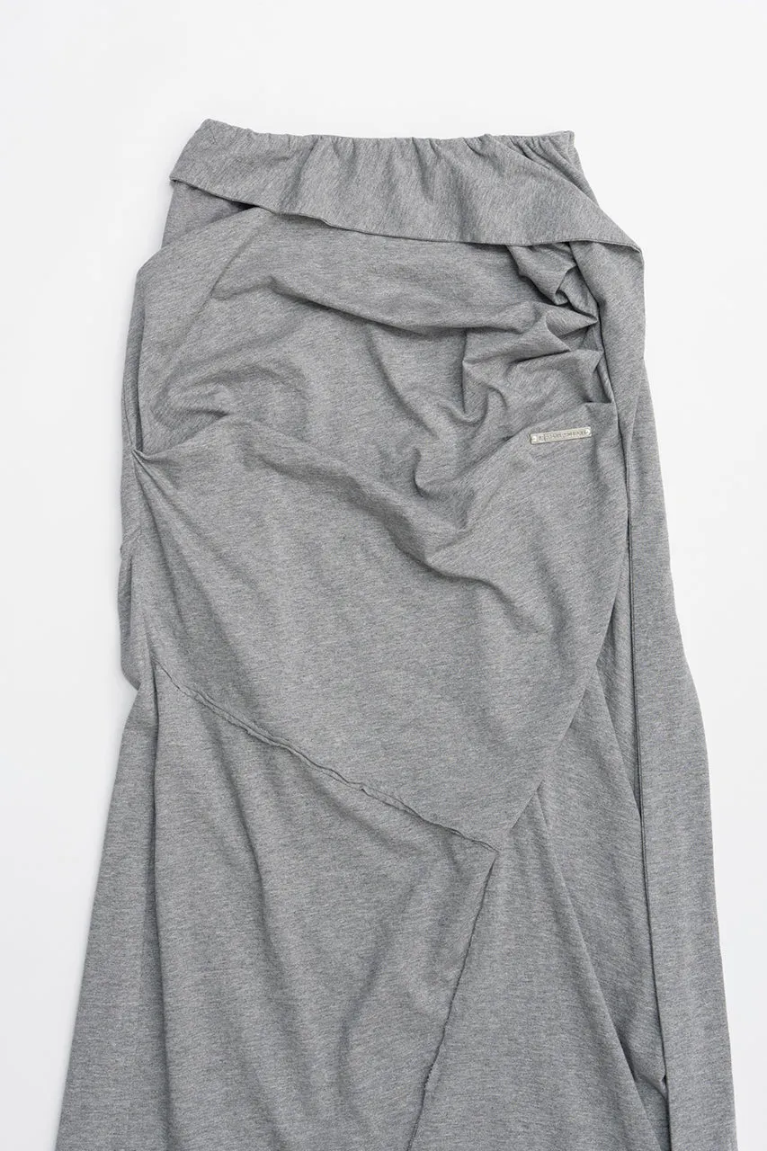Layered Asymmetrical Drape Skirt - 2025 SUMMER