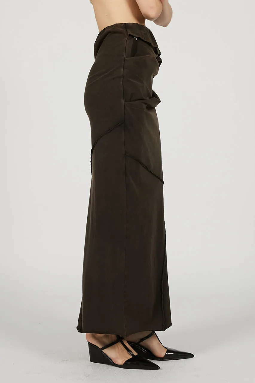 Layered Asymmetrical Drape Skirt - 2025 SUMMER