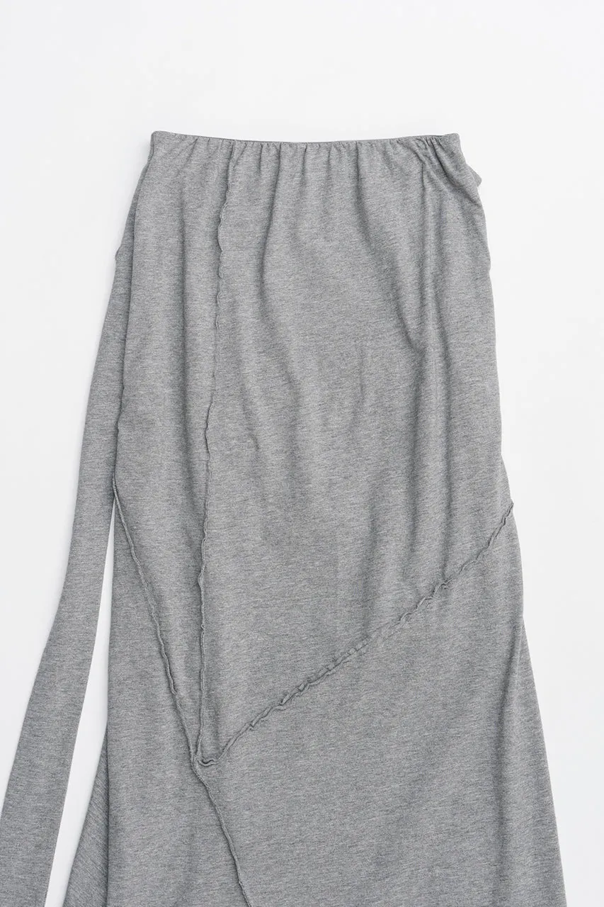 Layered Asymmetrical Drape Skirt - 2025 SUMMER