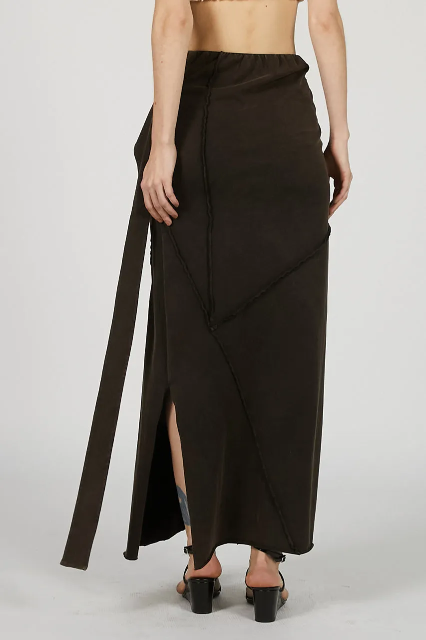 Layered Asymmetrical Drape Skirt - 2025 SUMMER