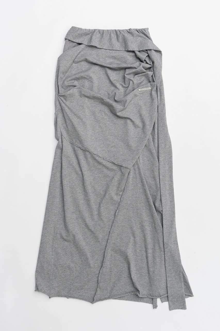 Layered Asymmetrical Drape Skirt - 2025 SUMMER