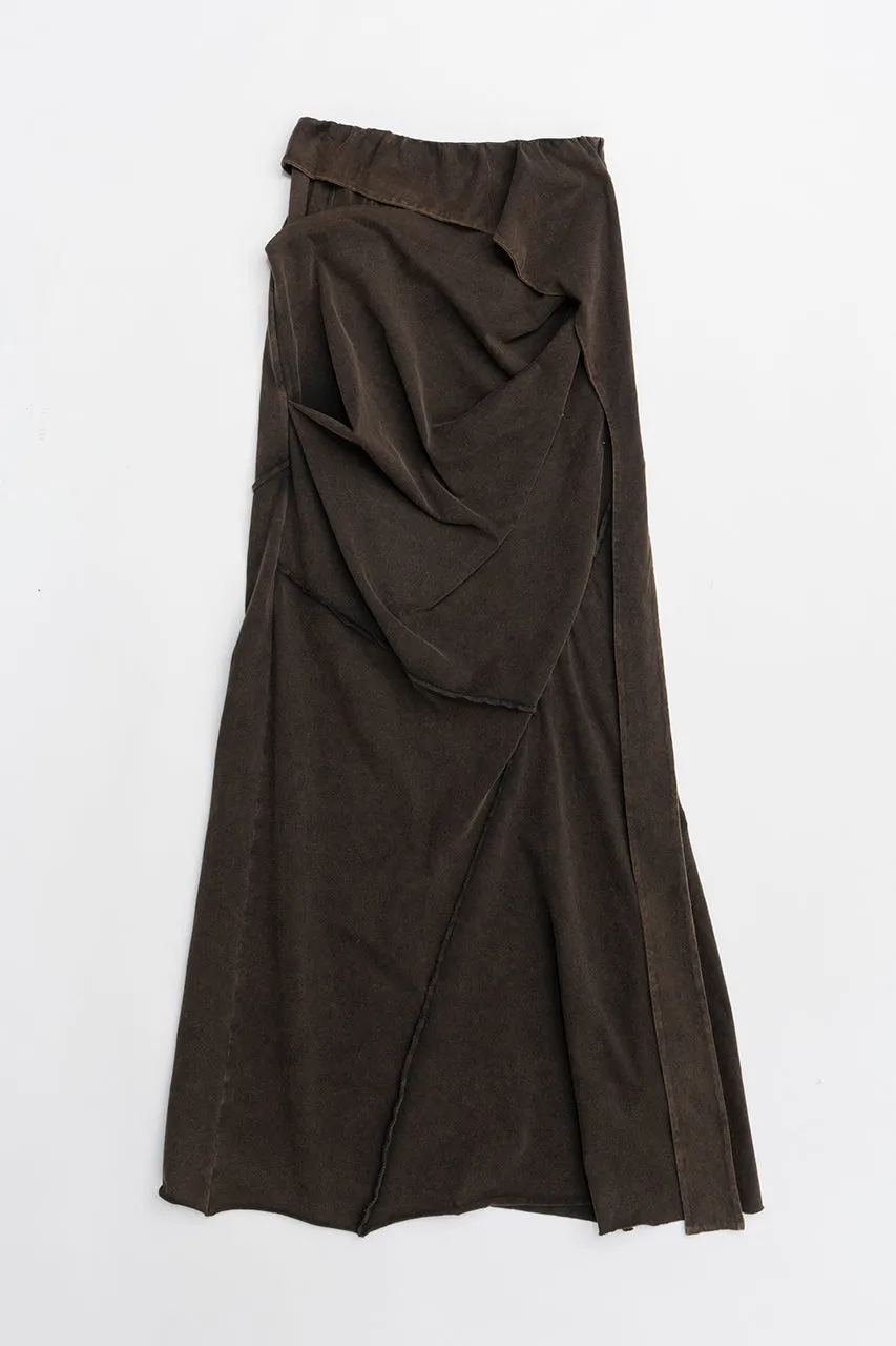 Layered Asymmetrical Drape Skirt - 2025 SUMMER