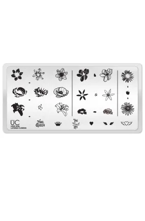 Layered Flowers - Uber Chic Mini Stamping Plate