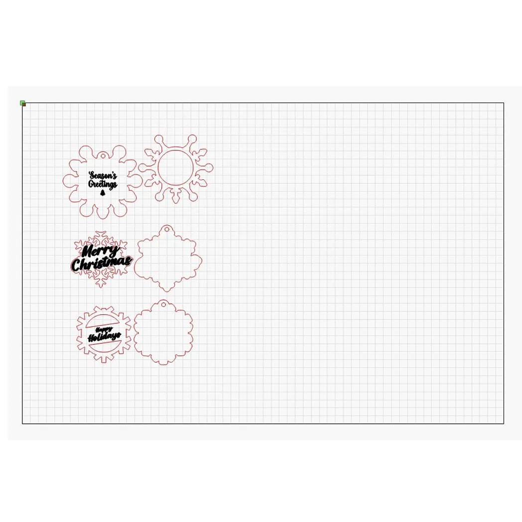 Layered Snowflake Holiday Ornaments - SVG File for DIY Christmas Craft
