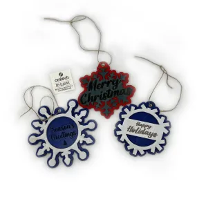 Layered Snowflake Holiday Ornaments - SVG File for DIY Christmas Craft