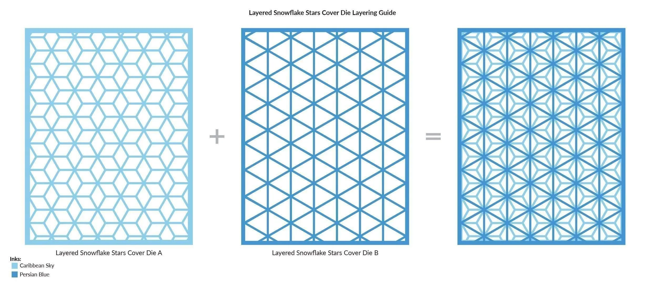 Layered Snowflake Stars Cover Die A B