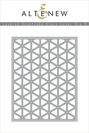 Layered Snowflake Stars Cover Die B
