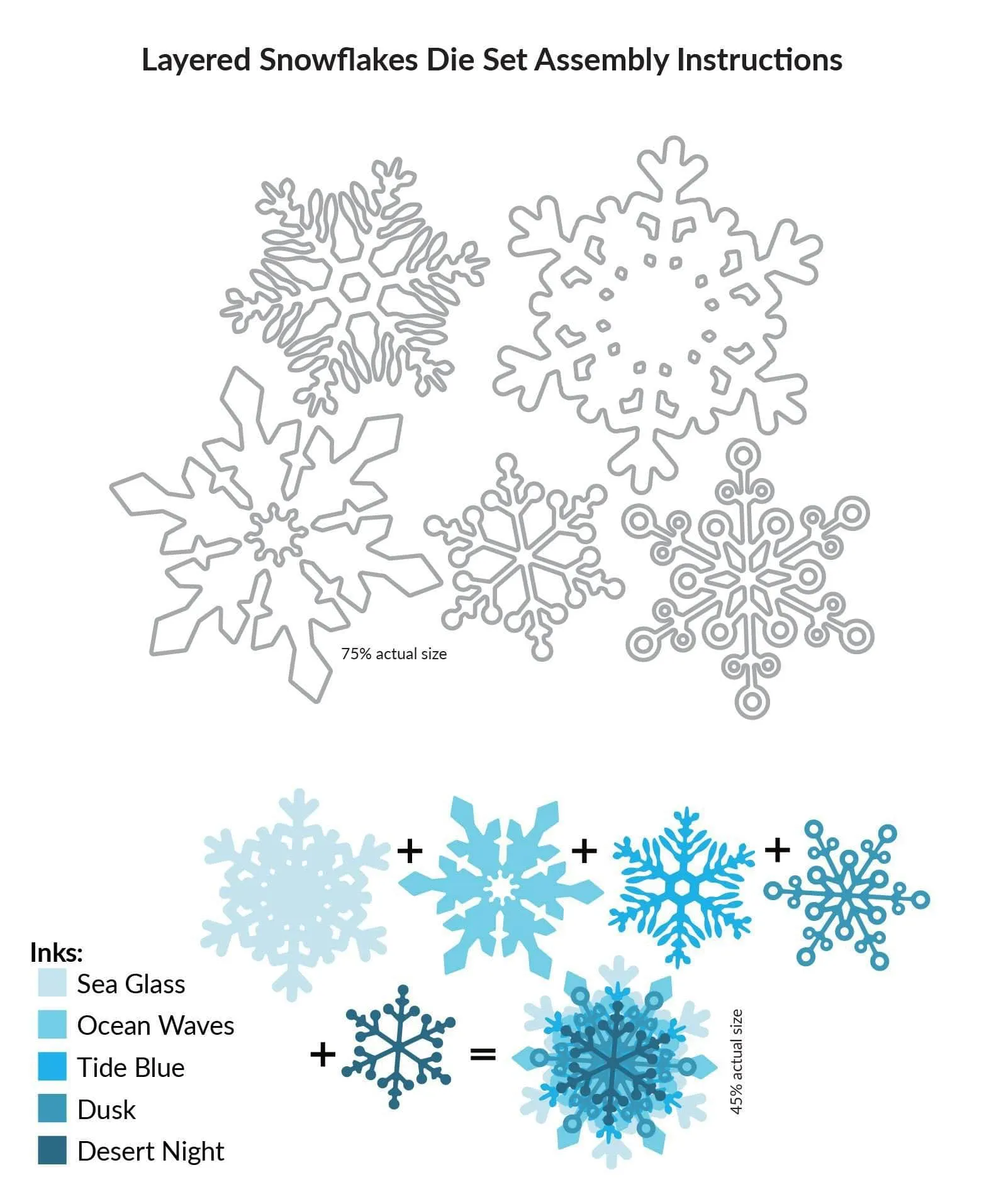 Layered Snowflakes Die Set